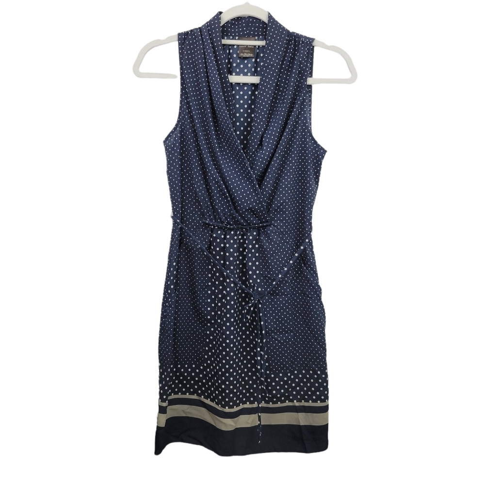 Color Siete Blue Polka Dot Dress Size XSmall